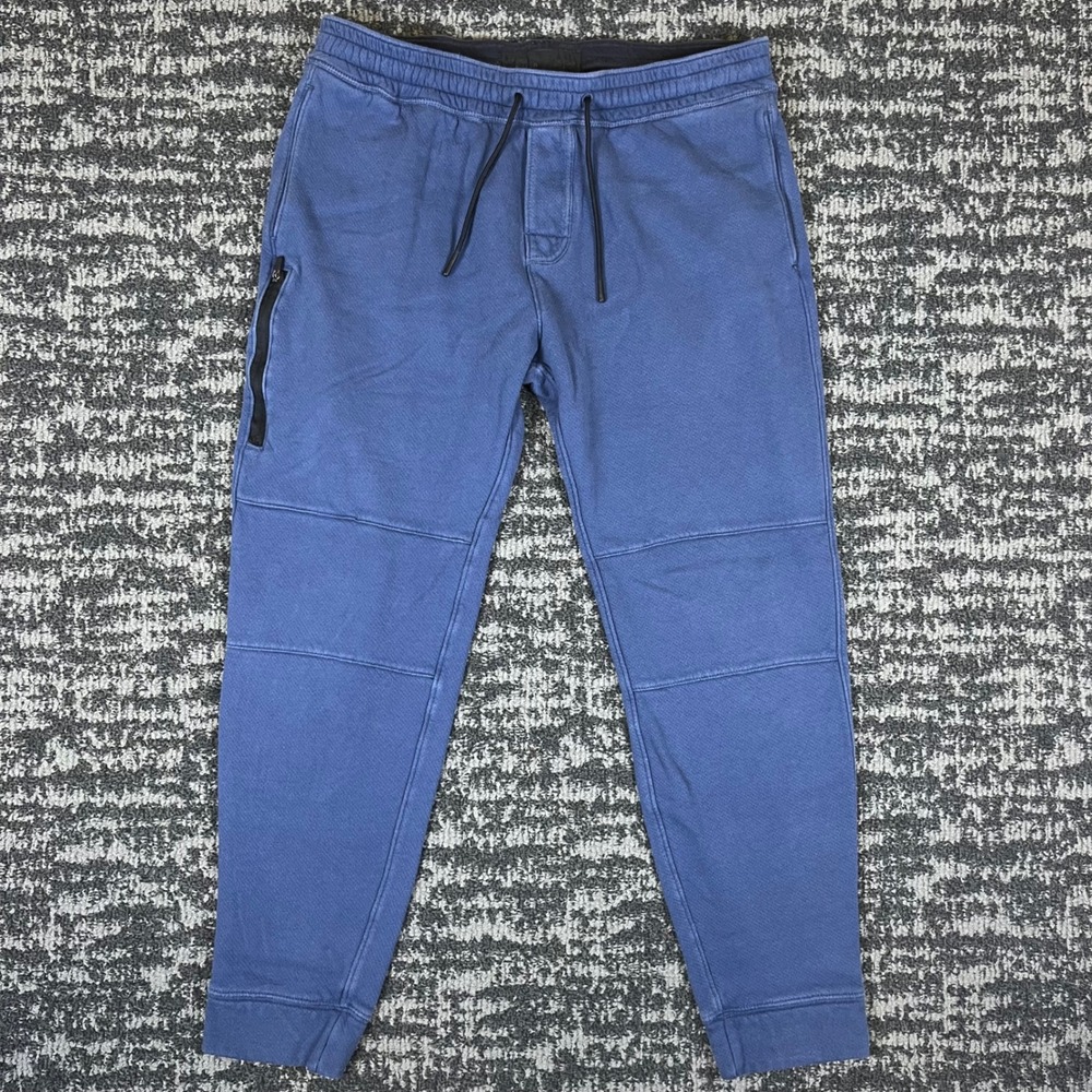 Abercrombie & Fitch Mens Jogger Sweatpants Blue Textured Utility Slim Fit Medium